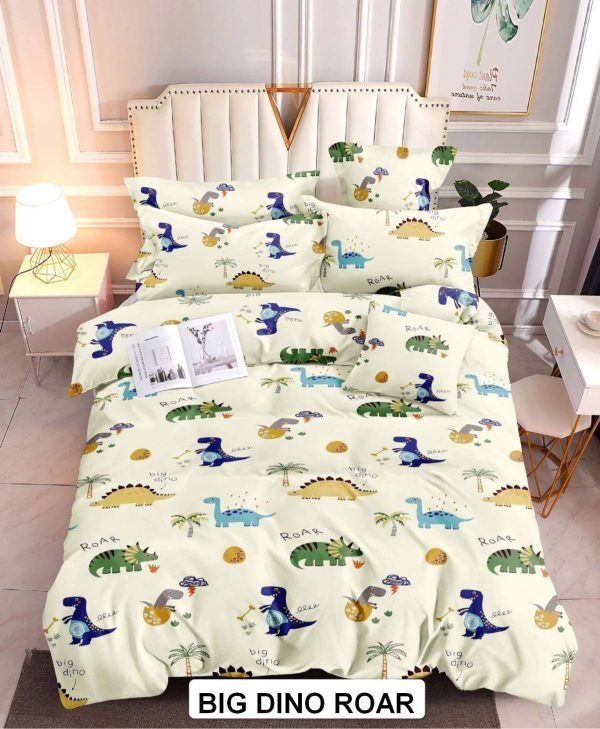 Big Dino Roar - 100% Premium Canadian Cotton Bedsheet