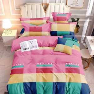 Colorful Square - 100% Premium Canadian Cotton Bedsheet