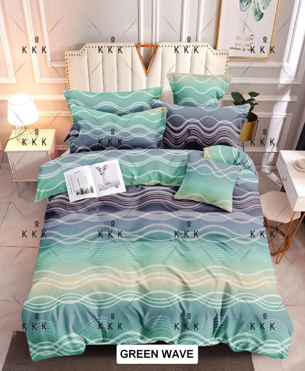 Green Wave - 100% Premium Canadian Cotton Bedsheet