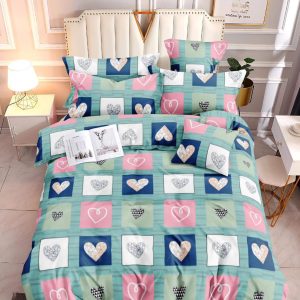 Heart Square - 100% Premium Canadian Cotton Bedsheet