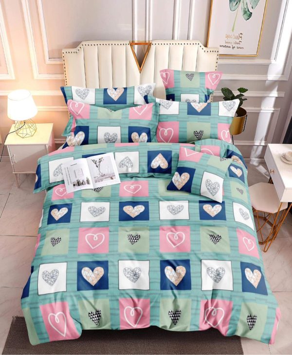 Heart Square - 100% Premium Canadian Cotton Bedsheet