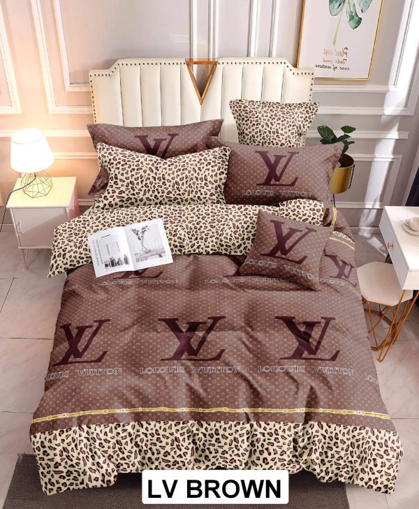 LV Brown - 100% Premium Canadian Cotton Bedsheet