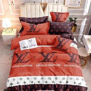 LV Red - 100% Premium Canadian Cotton Bedsheet