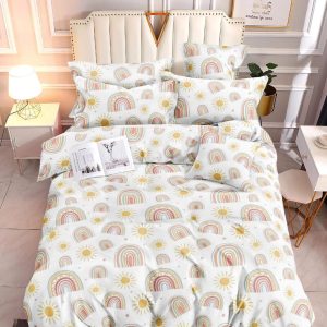 Rainbow Sun - 100% Premium Canadian Cotton Bedsheet