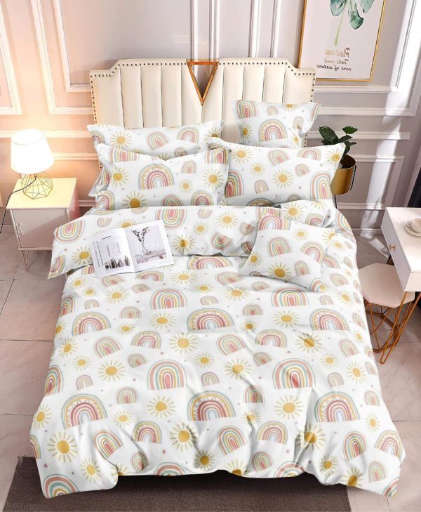 Rainbow Sun - 100% Premium Canadian Cotton Bedsheet