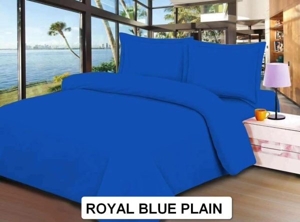 Royal Blue Plain - 100% Premium Canadian Cotton Bedsheet