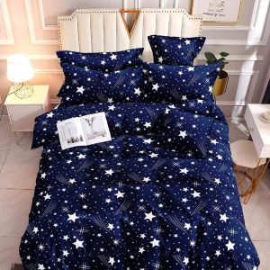 Star Blue - 100% Premium Canadian Cotton Bedsheet