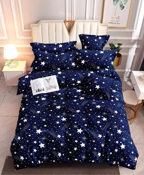 Star Blue - 100% Premium Canadian Cotton Bedsheet