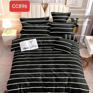 Stripe Black - 100% Premium Canadian Cotton Bedsheet