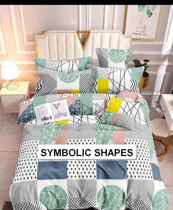 Symbolic Shapes - 100% Premium Canadian Cotton Bedsheet