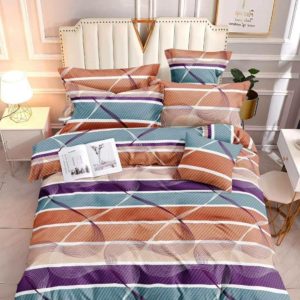 Stripe Orange - 100% Premium Canadian Cotton Bedsheet