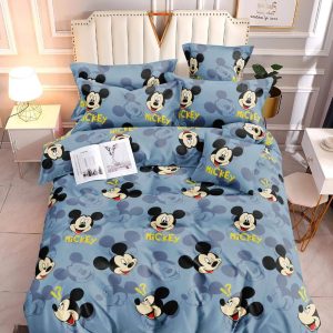 Mickey Blue - 100% Premium Canadian Cotton Bedsheet