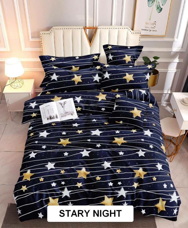 Stary Night - 100% Premium Canadian Cotton Bedsheet