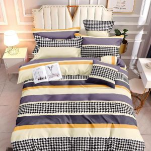 Stripe Purple - 100% Premium Canadian Cotton Bedsheet