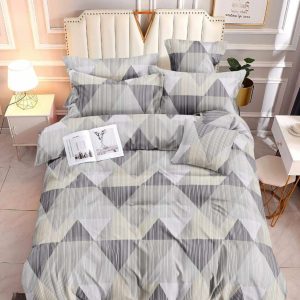 Triangle Gray - 100% Premium Canadian Cotton Bedsheet