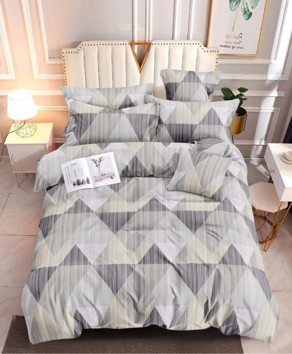 Triangle Gray - 100% Premium Canadian Cotton Bedsheet