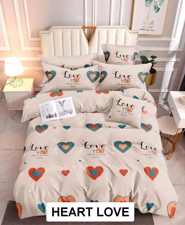 Heart Love - 100% Premium Canadian Cotton Bedsheet