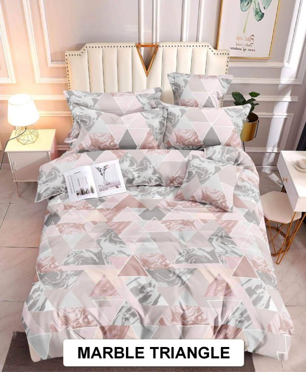 Marble Triangle - 100% Premium Canadian Cotton Bedsheet