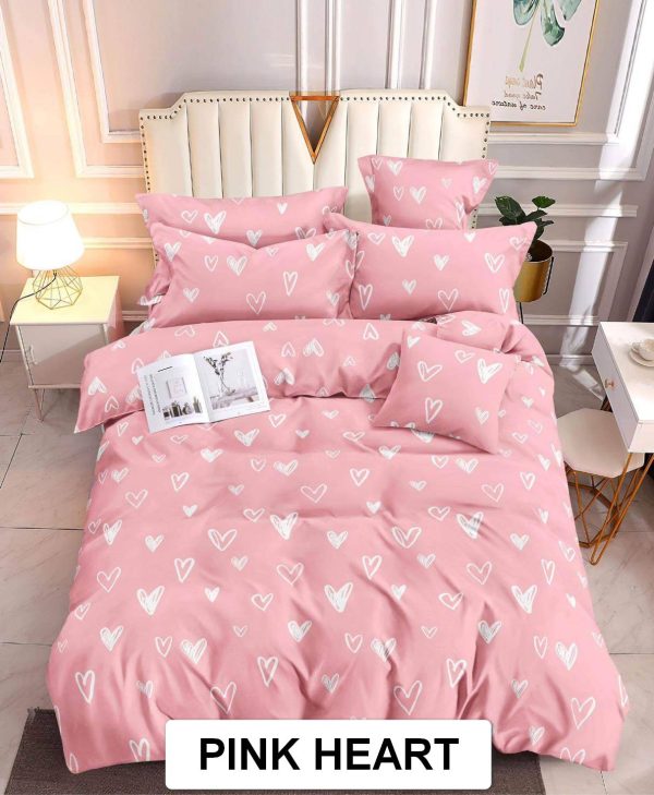 Pink Heart - 100% Premium Canadian Cotton Bedsheet