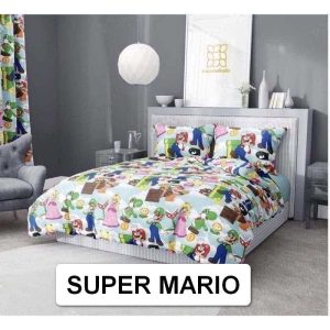 Super Mario - 100% Premium Canadian Cotton Bedsheet