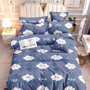 Cloud Rain - 100% Premium Canadian Cotton Bedsheet