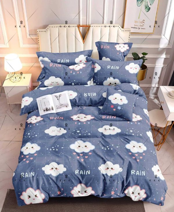 Cloud Rain - 100% Premium Canadian Cotton Bedsheet