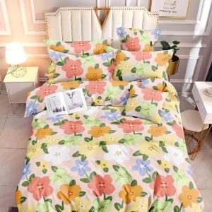 Rainbow Bloom - 100% Premium Canadian Cotton Bedsheet