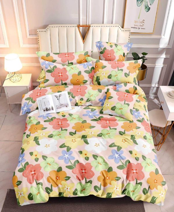 Rainbow Bloom - 100% Premium Canadian Cotton Bedsheet