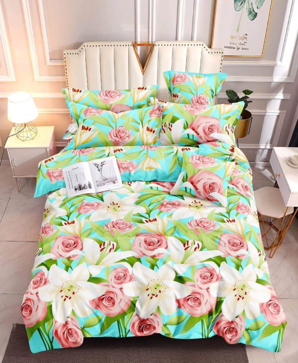 Colorful Flower - 100% Premium Canadian Cotton Bedsheet