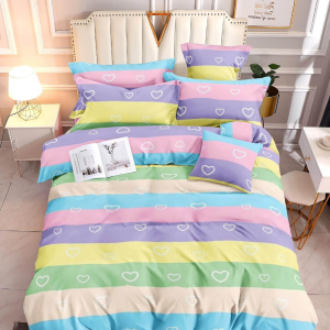 Colorful Heart - 100% Premium Canadian Cotton Bedsheet