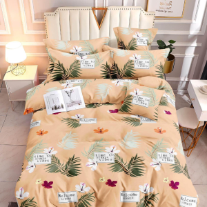 Leaf Yellow - 100% Premium Canadian Cotton Bedsheet