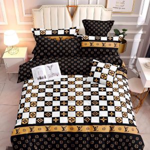 LV Black - 100% Premium Canadian Cotton Bedsheet