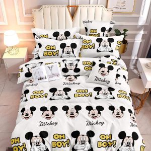 Mickey Mouse White - 100% Premium Canadian Cotton Bedsheet