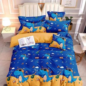 Music Dino - 100% Premium Canadian Cotton Bedsheet