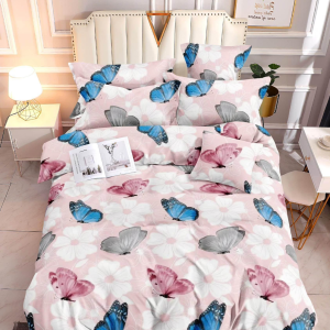 Pink Butterfly - 100% Premium Canadian Cotton Bedsheet