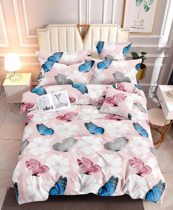 Pink Butterfly - 100% Premium Canadian Cotton Bedsheet