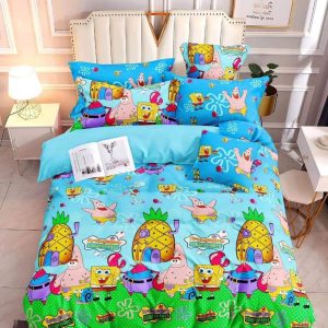 Spongebob - 100% Premium Canadian Cotton Bedsheet