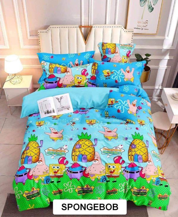 Spongebob - 100% Premium Canadian Cotton Bedsheet