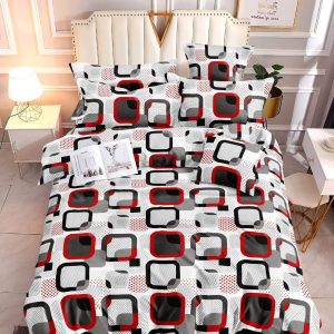 Red Square - 100% Premium Canadian Cotton Bedsheet