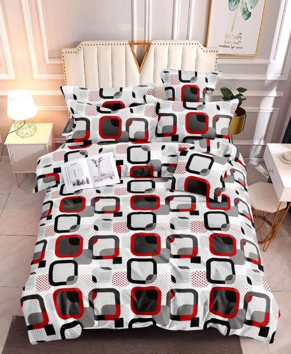 Red Square - 100% Premium Canadian Cotton Bedsheet