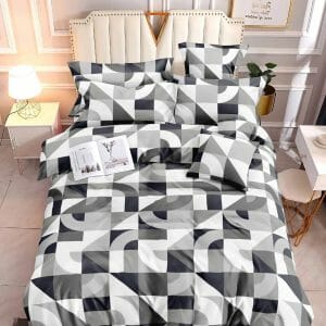 Coil Black White - 100% Premium Canadian Cotton Bedsheet