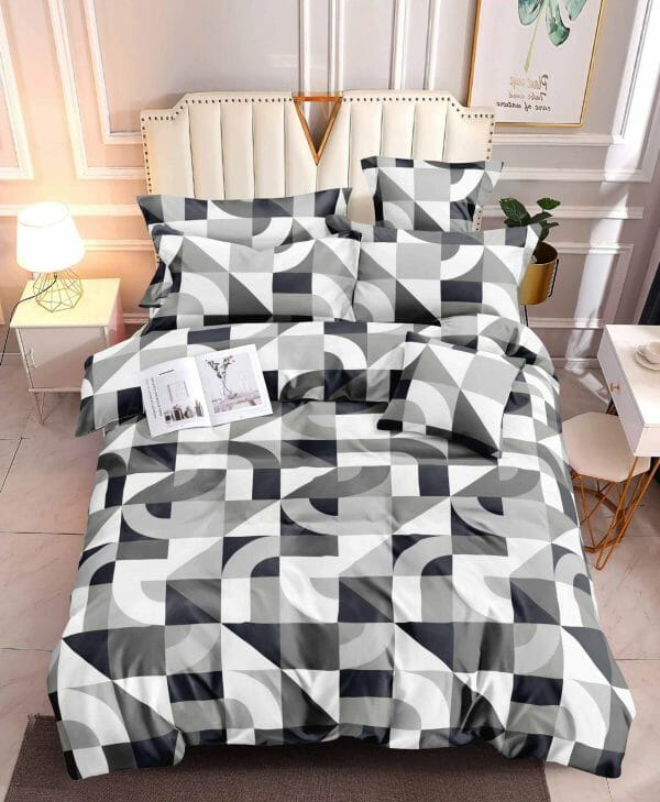 Coil Black White - 100% Premium Canadian Cotton Bedsheet