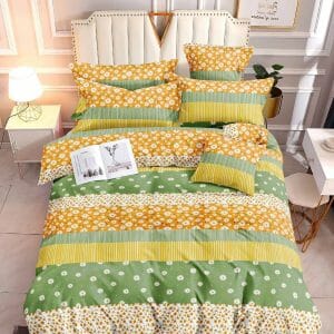 Dandelion Yellow Green- 100% Premium Canadian Cotton Bedsheet