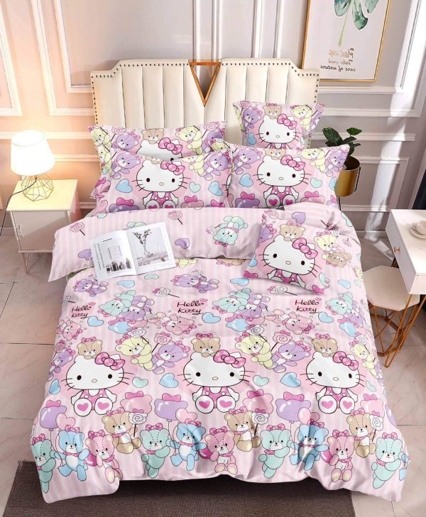 Hello kitty 3 - 100% Premium Canadian Cotton Bedsheet