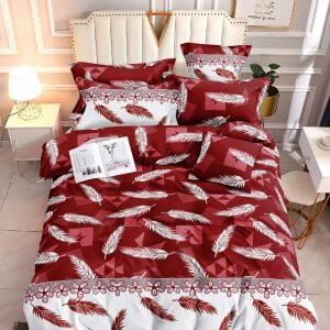 Red leaf - 100% Premium Canadian Cotton Bedsheet