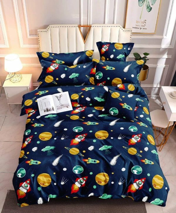 Spaceship- 100% Premium Canadian Cotton Bedsheet