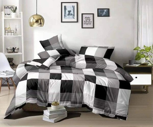 Black White - 100% Premium Canadian Cotton Bedsheet