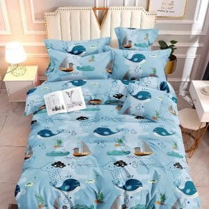 Blue Whale - 100% Premium Canadian Cotton Bedsheet