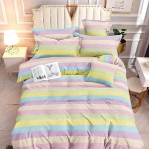 Colorful Ribbon- 100% Premium Canadian Cotton Bedsheet