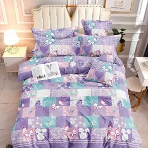 Lavender Butterfly - 100% Premium Canadian Cotton Bedsheet